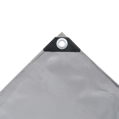 vidaXL Bâche 650 g / m² 1,5 x 10 m Gris