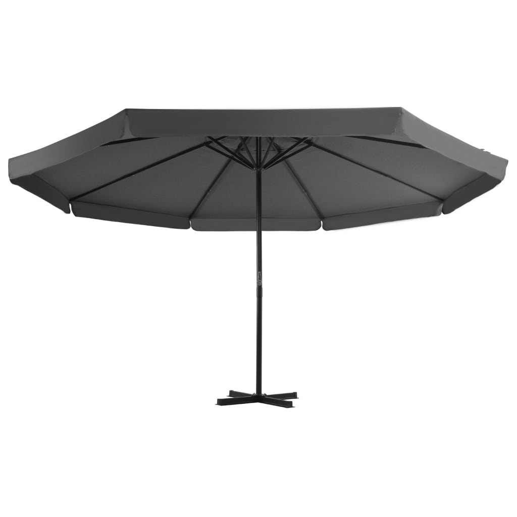 vidaXL Parasol avec base portable Anthracite