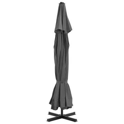 vidaXL Parasol avec base portable Anthracite