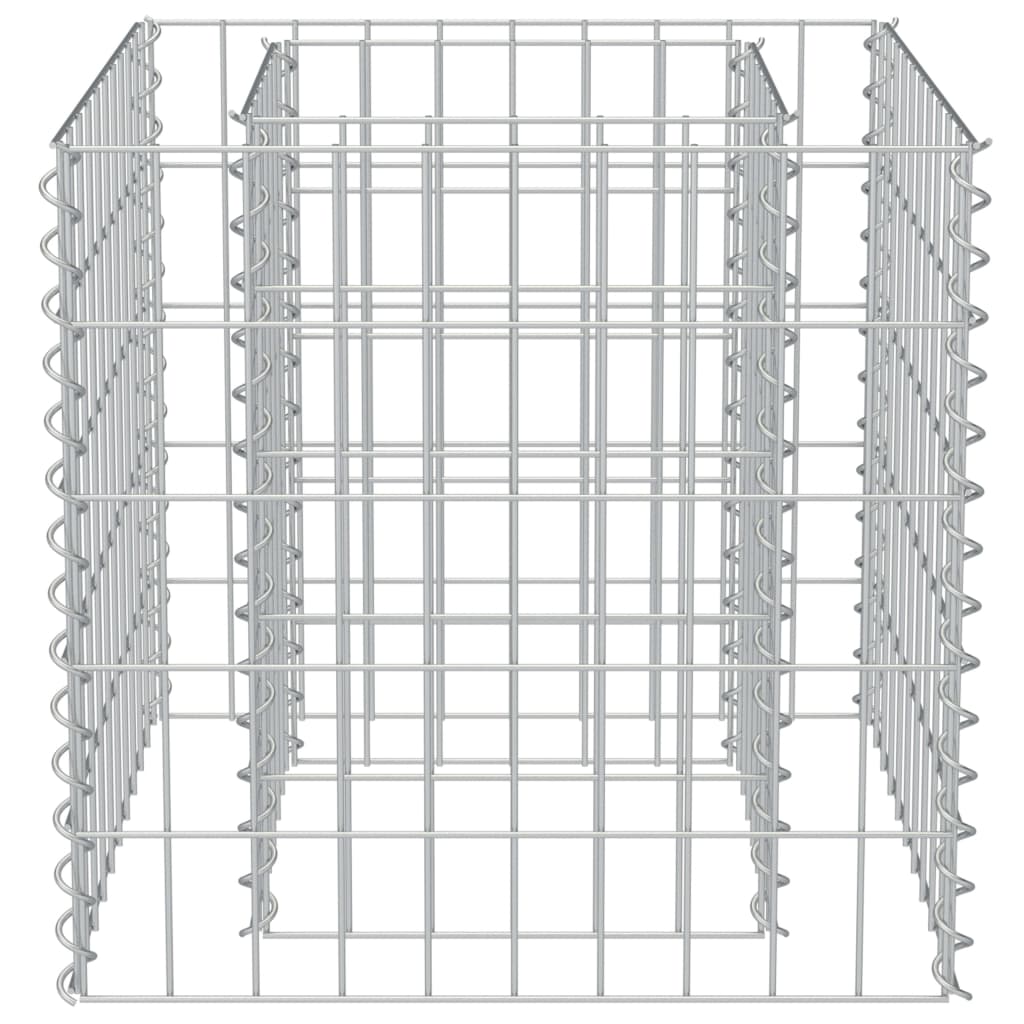 vidaXL Lit surélevé à gabion Acier galvanisé 50x50x50 cm