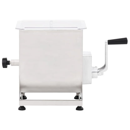 vidaXL Mélangeur de viande avec boîte de vitesse Argenté Inox