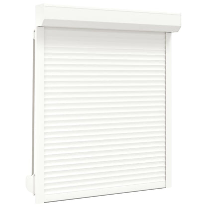 vidaXL Volet roulant aluminium 110x130 cm blanc