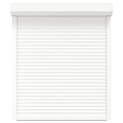 vidaXL Volet roulant aluminium 110x130 cm blanc