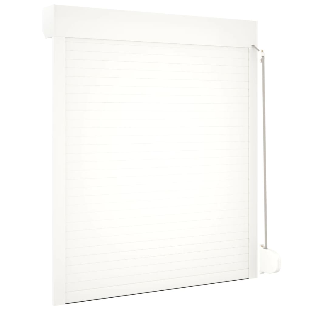 vidaXL Volet roulant aluminium 110x130 cm blanc