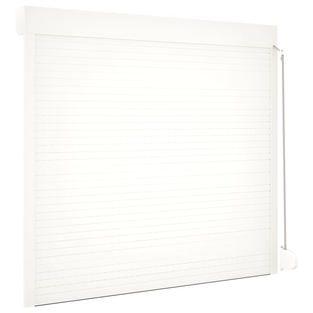 vidaXL Volet roulant aluminium 160x150 cm blanc