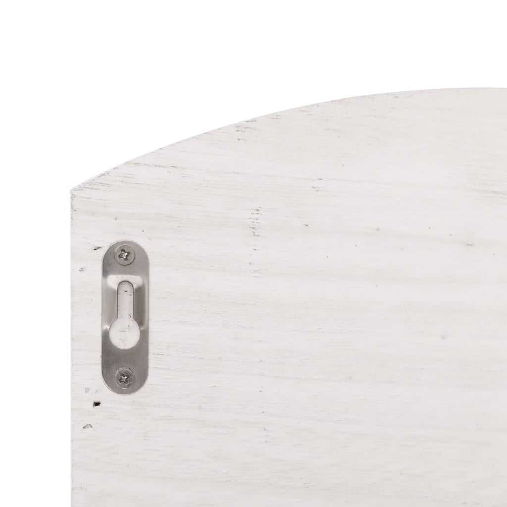 vidaXL Porte-manteau mural Blanc 50x10x34 cm Bois