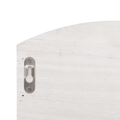 vidaXL Porte-manteau mural Blanc 50x10x34 cm Bois