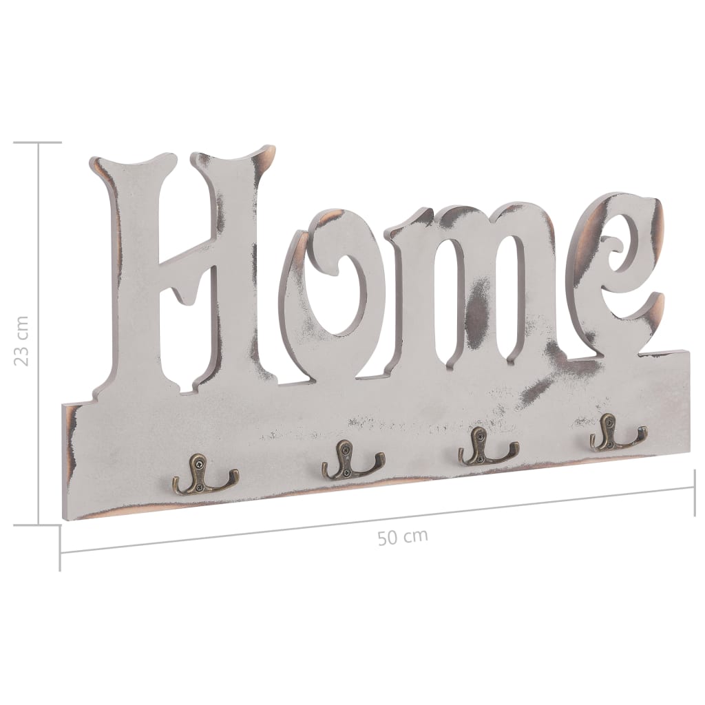 vidaXL Porte-manteau mural HOME 50x23 cm
