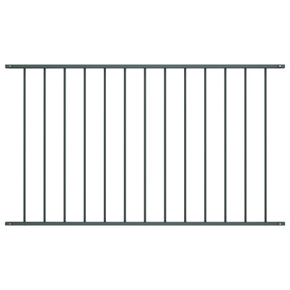 vidaXL Panneau de clôture Acier enduit de poudre 1,7x1 m Anthracite