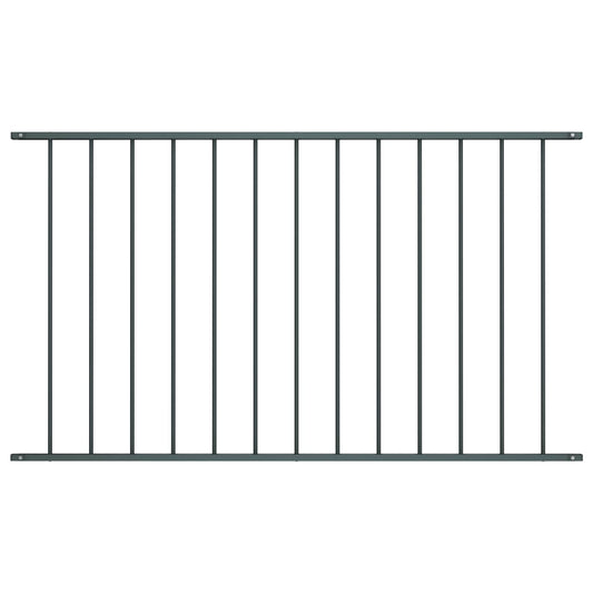 vidaXL Panneau de clôture Acier enduit de poudre 1,7x1 m Anthracite