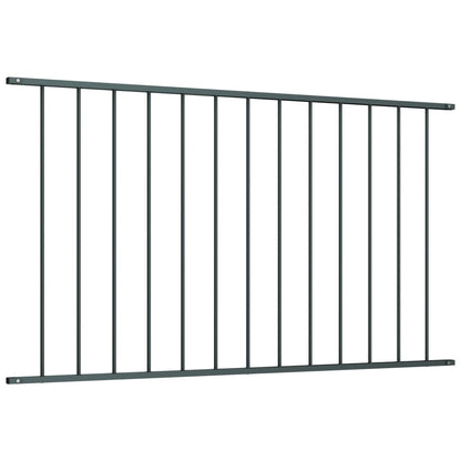 vidaXL Panneau de clôture Acier enduit de poudre 1,7x1 m Anthracite