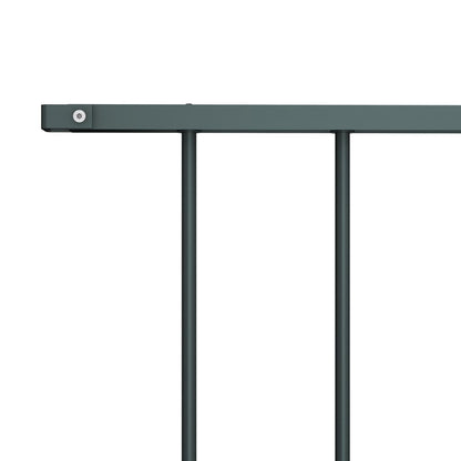 vidaXL Panneau de clôture Acier enduit de poudre 1,7x1 m Anthracite