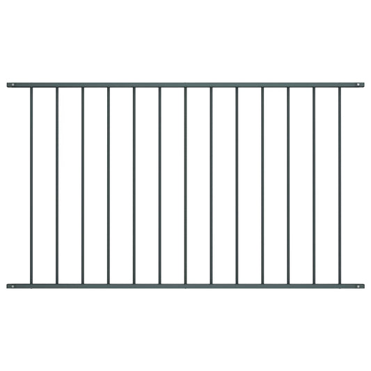 vidaXL Panneau de clôture Acier enduit de poudre 1,7x1,25 m Anthracite