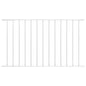 vidaXL Panneau de clôture Acier enduit de poudre 1,7x1,25 m Blanc