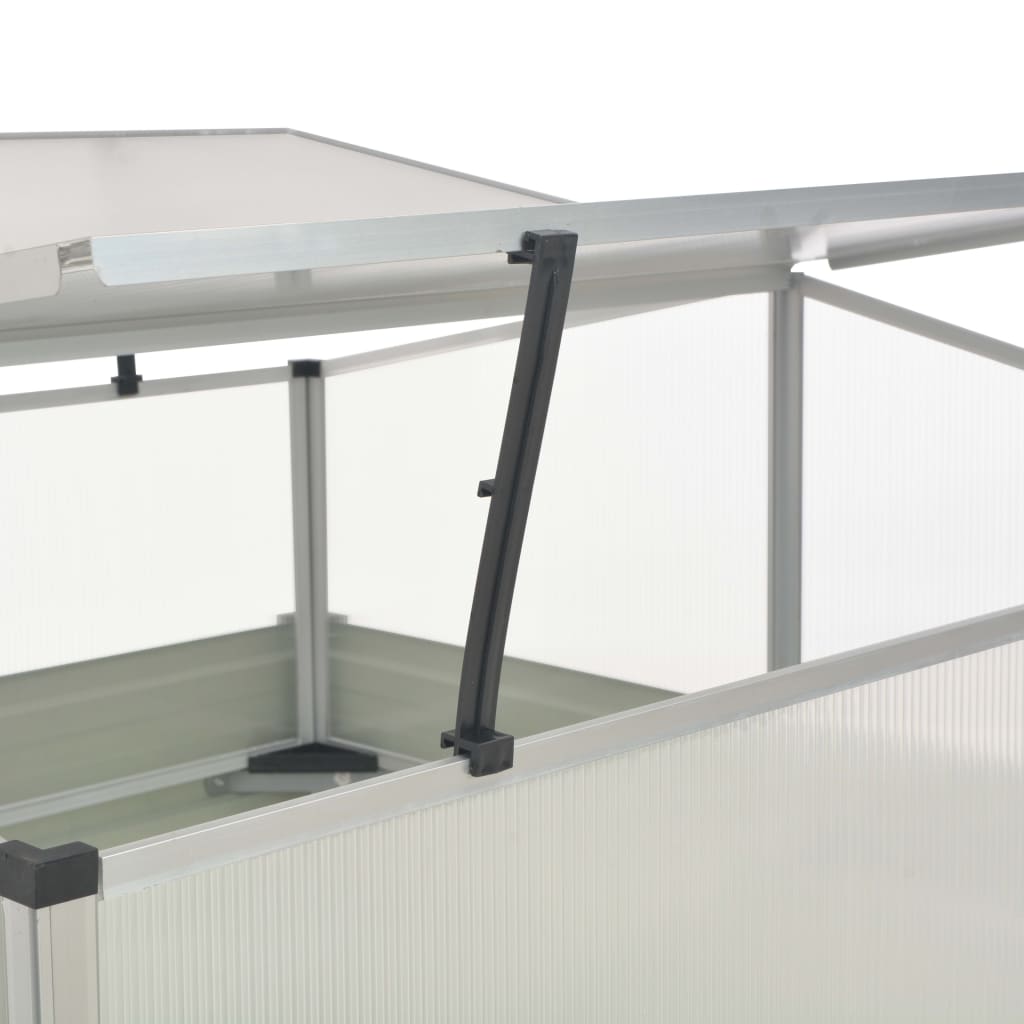 vidaXL Serre Anthracite 100x100x77 cm Acier galvanisé