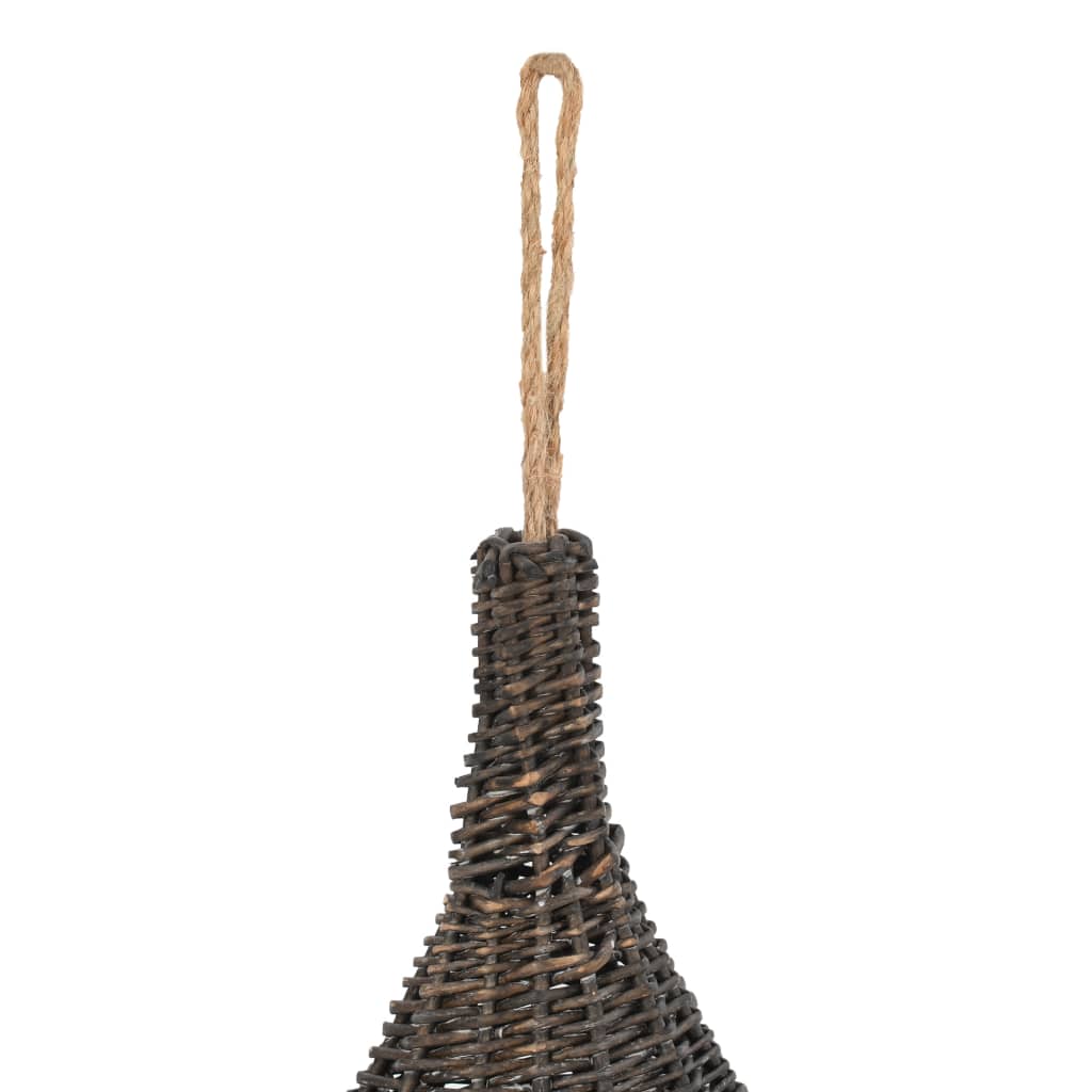 vidaXL Panier pour chats avec coussin Gris 40x60 cm Saule naturel