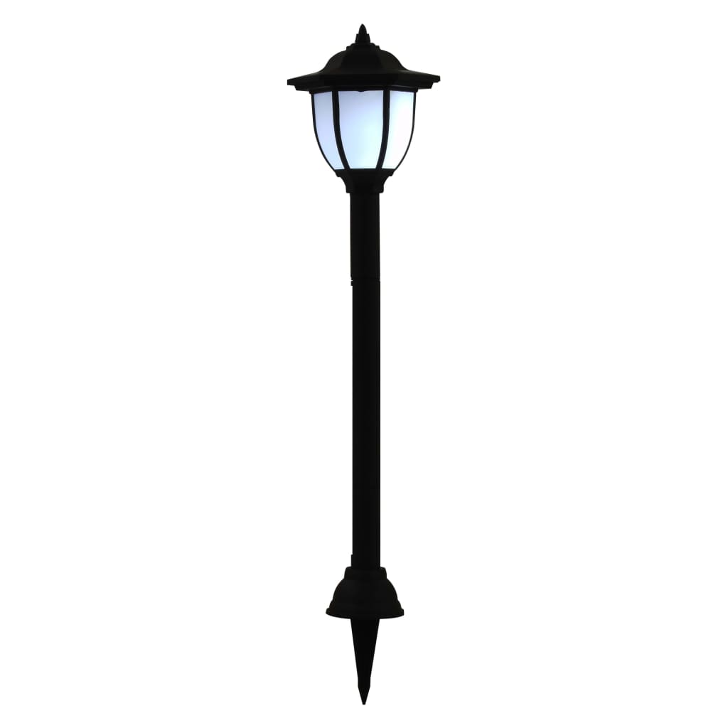 vidaXL Lampes solaires à LED d'extérieur 6 pcs Noir