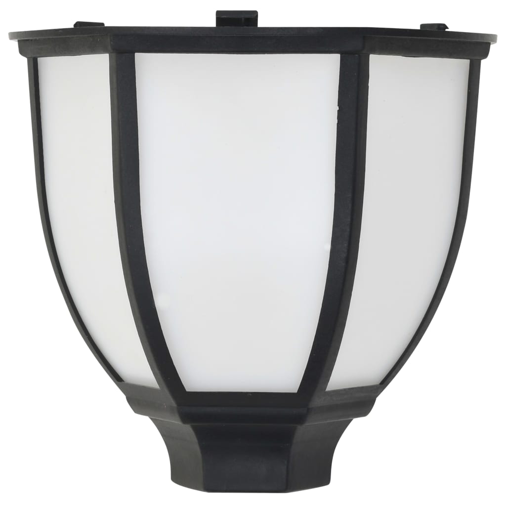 vidaXL Lampes solaires à LED d'extérieur 6 pcs Noir