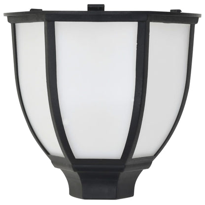 vidaXL Lampes solaires à LED d'extérieur 6 pcs Noir