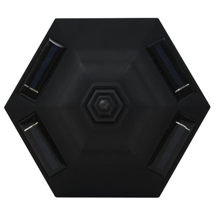 vidaXL Lampes solaires à LED d'extérieur 6 pcs Noir