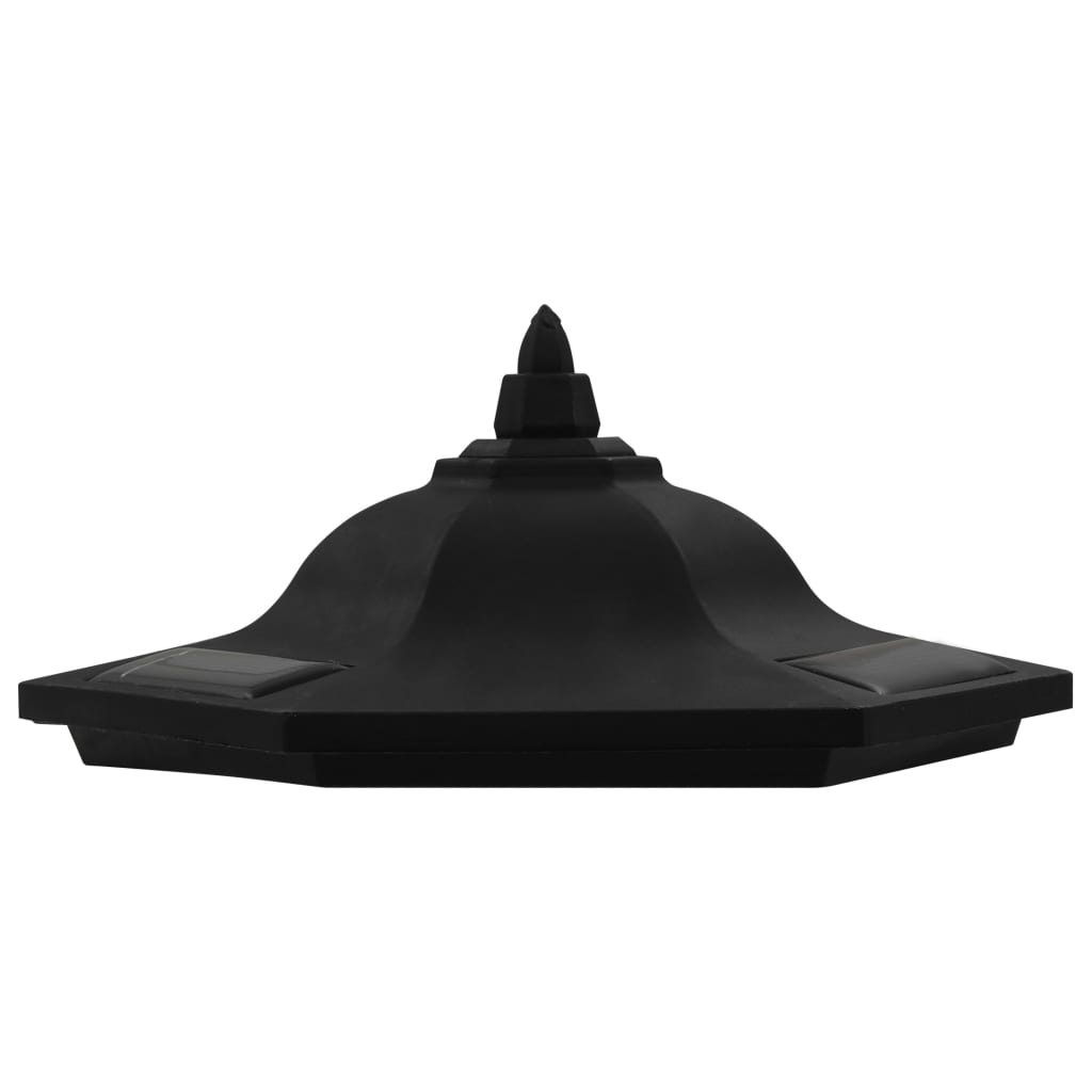 vidaXL Lampes solaires à LED d'extérieur 6 pcs Noir
