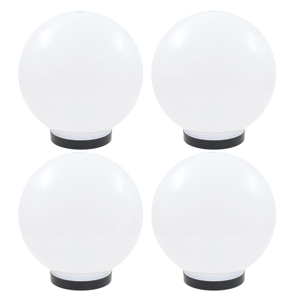 vidaXL Lampes à LED sous forme de boule 4 pcs Sphérique 25 cm PMMA