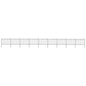 vidaXL Clôture de jardin avec dessus en cerceau Acier 15,3x1,2 m Noir