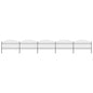vidaXL Clôture de jardin à dessus en lance Acier (1-1,25)x8,5 m Noir