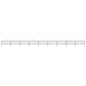 vidaXL Clôture de jardin à dessus en lance Acier (1-1,25)x15,3 m Noir