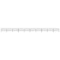 vidaXL Clôture de jardin à dessus en lance Acier (1-1,25)x17 m Noir