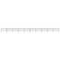 vidaXL Clôture de jardin à dessus en lance Acier (1,25-1,5)x17 m Noir