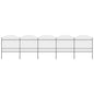 vidaXL Clôture de jardin à dessus en lance Acier (1,5-1,75)x8,5 m Noir