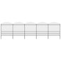vidaXL Clôture de jardin à dessus en lance Acier (1,75-2)x8,5 m Noir