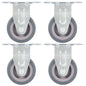 vidaXL 12 pcs Roulettes fixes 50 mm