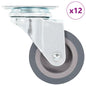 vidaXL 12 pcs Roulettes pivotantes 50 mm