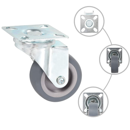 vidaXL 12 pcs Roulettes pivotantes 50 mm