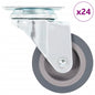 vidaXL 24 pcs Roulettes pivotantes 50 mm
