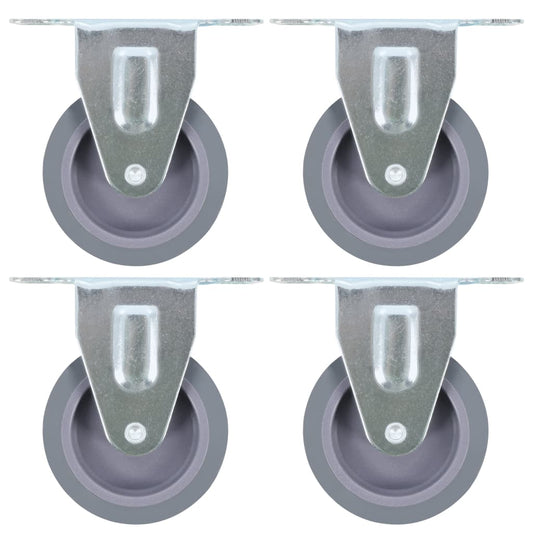 vidaXL 24 pcs Roulettes fixes 75 mm