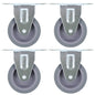vidaXL 24 pcs Roulettes fixes 75 mm