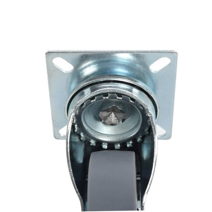vidaXL 12 pcs Roulettes pivotantes 75 mm