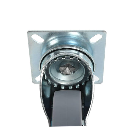 vidaXL 16 pcs Roulettes pivotantes 75 mm