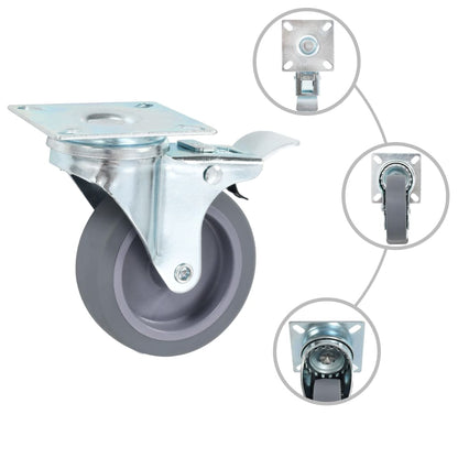 vidaXL 32 pcs Roulettes pivotantes 75 mm