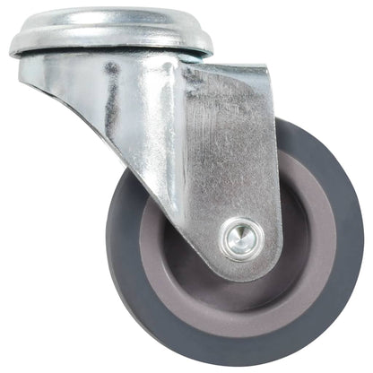 vidaXL 8 pcs Roulettes pivotantes à trou de boulon 50 mm