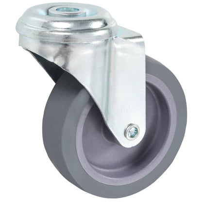 vidaXL 12 pcs Roulettes pivotantes à trou de boulon 75 mm