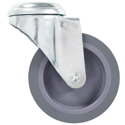 vidaXL 12 pcs Roulettes pivotantes à trou de boulon 75 mm
