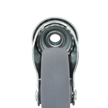 vidaXL 12 pcs Roulettes pivotantes à trou de boulon 100 mm