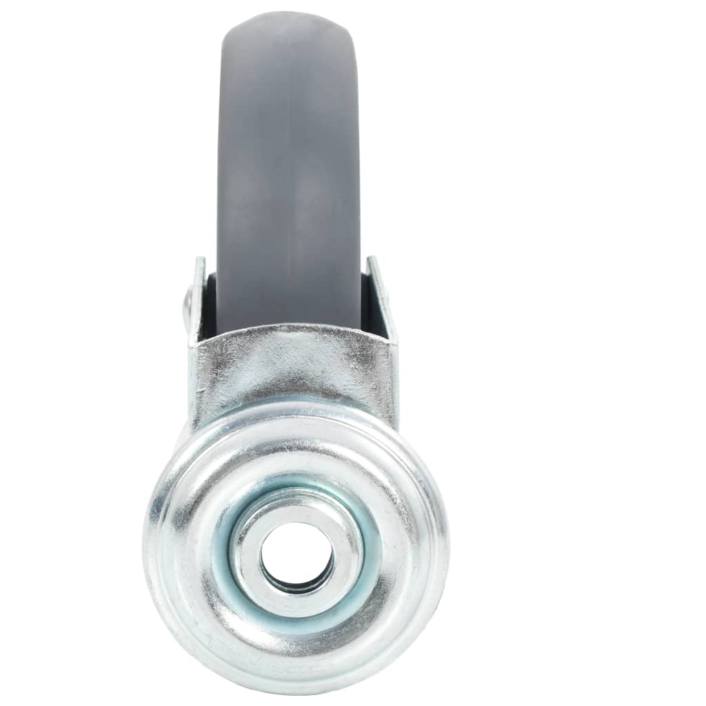 vidaXL 8 pcs Roulettes pivotantes à trou de boulon 125 mm