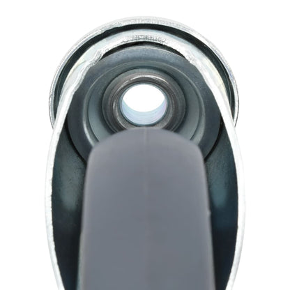 vidaXL 12 pcs Roulettes pivotantes à trou de boulon 125 mm