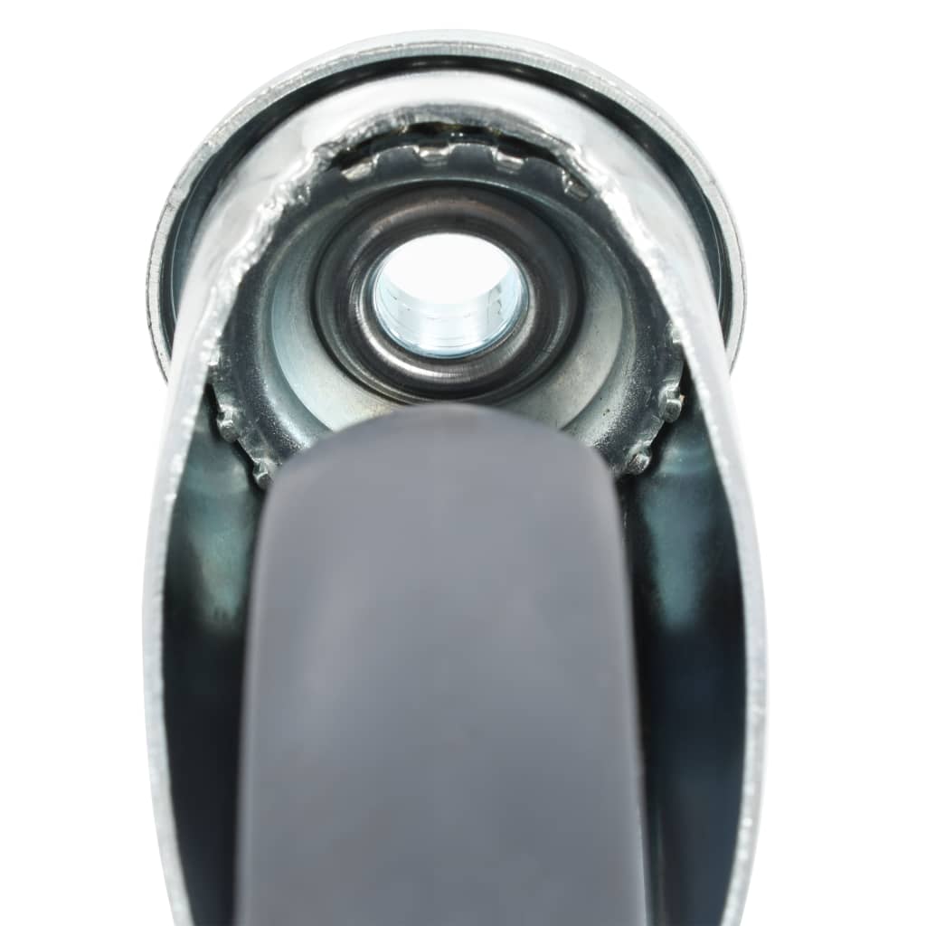 vidaXL 8 pcs Roulettes pivotantes à trou de boulon 125 mm