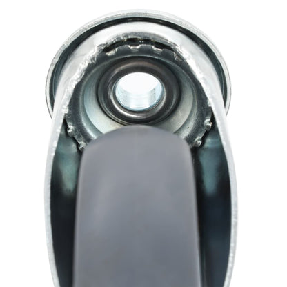 vidaXL 16 pcs Roulettes pivotantes à trou de boulon 125 mm